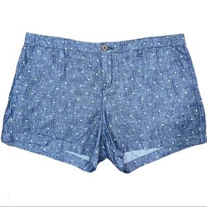 Old Navy Everyday Denim Polka Dot Shorts Size 14